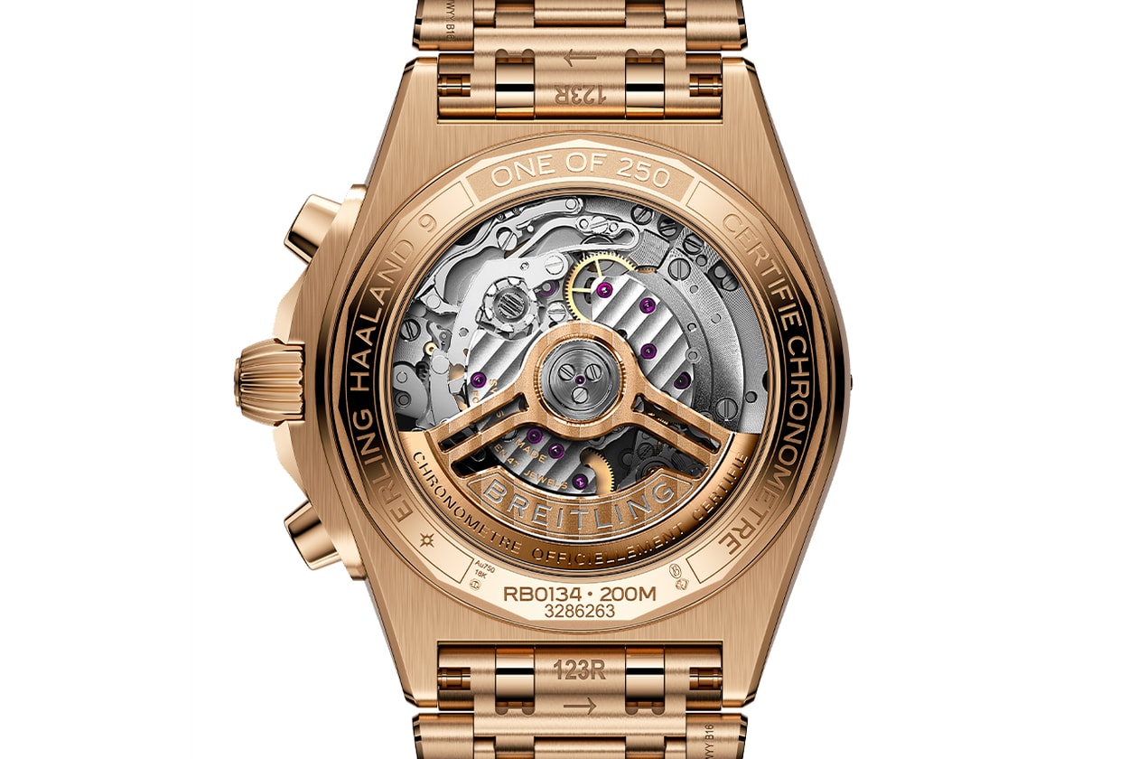 Erling Haaland Breitling Chronomat Limited Edition Collaboration Info Muonionalusta meteorite Breitling Manufacture Caliber 01