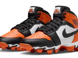 Air Jordan 1 Mid TD Cleat "Shattered Backboard"