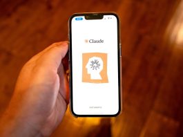 Anthropic Claude logo on mobile
