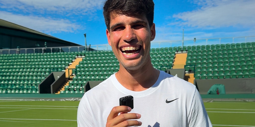 Exclusive Courtside Interview with Wimbledon Champion Carlos Alcaraz (Yes, We Asked About Emma)
