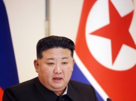 North Korean Supreme Leader Kim Jong Un attends a press conference, June 19, 2024, in Pyongyang, North Korea.